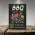 Personalized Chalk BBQ Party Invitation
